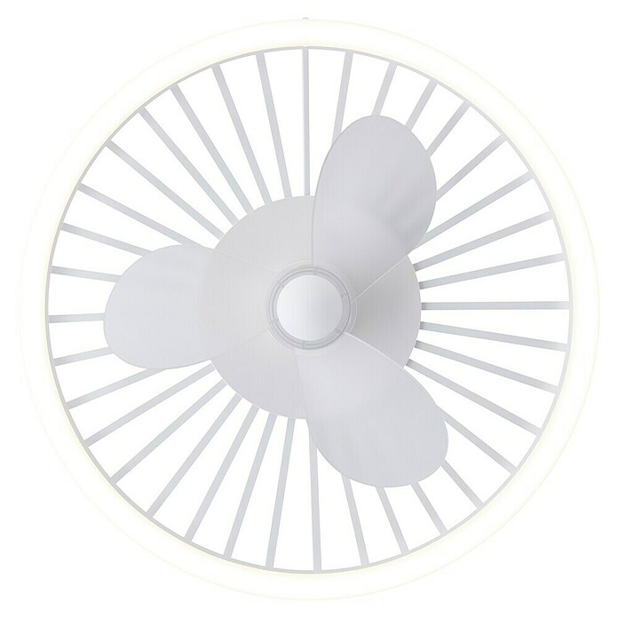 Brilliant Plafondventilator CAPO met LED verlichting (Wit, 48 cm) | BAUHAUS