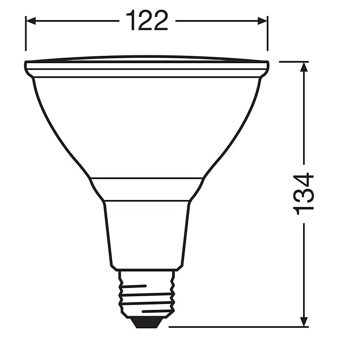 Osram Parathom LED žarulja  (E27, Može se prigušiti, Topla bijela, 1.035 lm, 12,5 W) | BAUHAUS