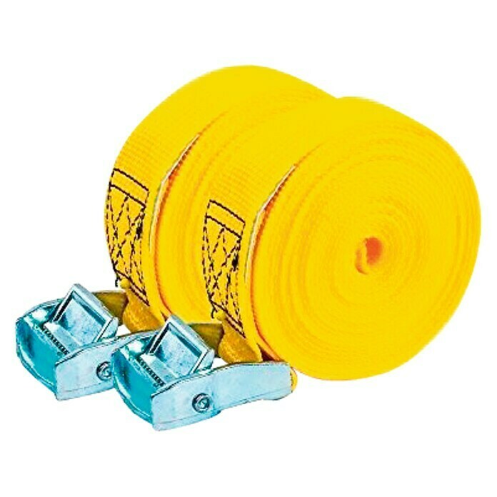 Industrias Ponsa Correa de amarre con trinquete (L x An: 4 m x 35 mm, Capacidad de carga: 500 kg)
