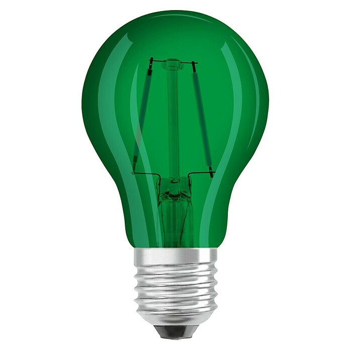 Osram Star LED-Leuchtmittel (1,6 W, E27, Lichtfarbe: Grün, Nicht Dimmbar, Birnenform)