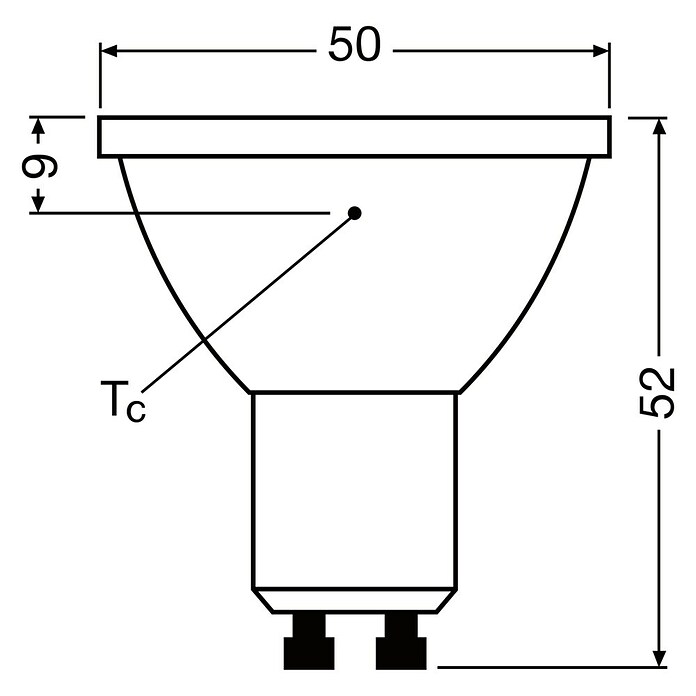Osram LED-Reflektorlampe Superstar PAR16 (7,2 W, GU10, Abstrahlwinkel: 36°, Warmweiß, Energieeffizienzklasse: A+)