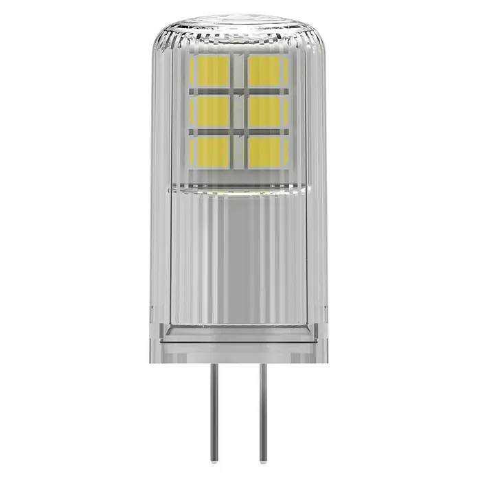 Osram Star LED-Lampe Pin G4 - G4, Nicht Dimmbar, Warmweiß, 300 lm, 2,6 W - Klare G4 LED-Lampe mit gelben LED-Chips und zwei Metallstiften.
