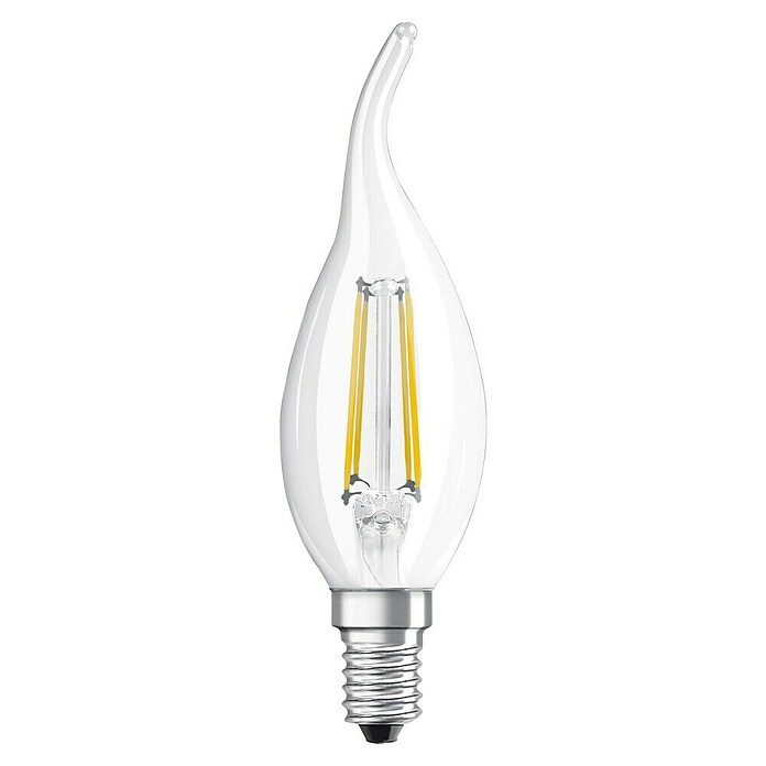 Osram LED-Leuchtmittel Retrofit Classic BA (4 W, E14, Warmweiß, Klar)