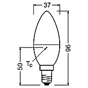 Osram Star LED-Leuchtmittel (E14, 5,5 W, B37, 470 lm)
