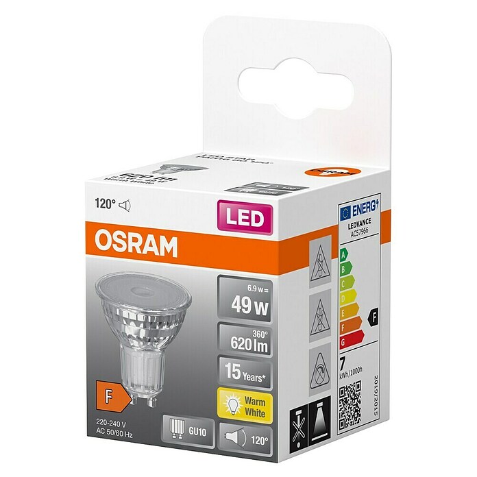 Osram Star LED-Leuchtmittel PAR16 (6,9 W, GU10, Warmweiß, 1 Stk.)