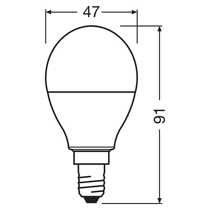 Osram Star LED-Lampe CLP40 (E14, Dimmbar, RGBW, 470 lm, 5,5 W) | BAUHAUS