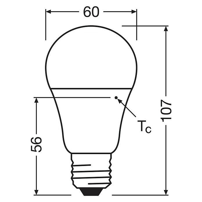 Osram LED-Leuchtmittel Star Classic A 40 (5 W, E27, Kaltweiß)