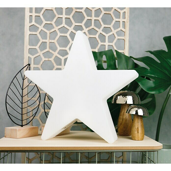 8 Seasons Design Shining LED-Weihnachtsstern Star (1 W, Weiß, Durchmesser: 30 cm)