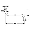 Grohe S-Auslauf (Chrom, Messing, Ausladung: 301 mm) | BAUHAUS