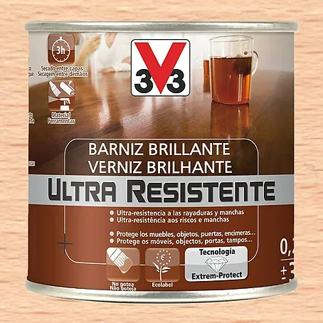 V33  Barniz para madera Brillante Ultra Resistente