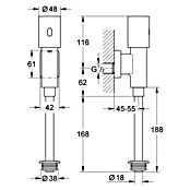 Grohe Infrarot-Elektronik (Geeignet für: Urinale)