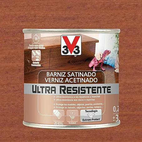 V33  Barniz para madera Satinado Ultra Resistente