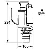 Grohe Umrüst-Set (Passend für: Spülkästen 6 l)