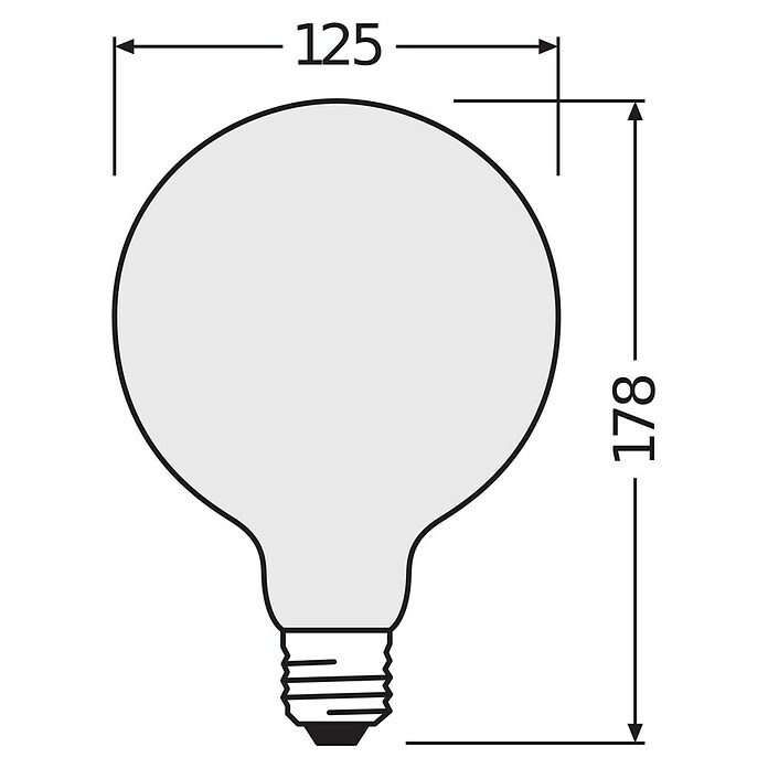 Osram Star LED-Lampe Glühlampenform E27 matt (E27, Nicht Dimmbar, Warmweiß, 1 521 lm, 11 W) | BAUHAUS