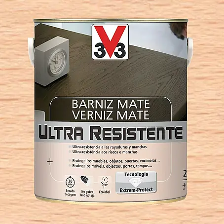 V33  Barniz para madera Mate Ultra Resistente