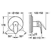Grohe Eurostyle Solid UP-Brausearmatur (Chrom, Glänzend) | BAUHAUS