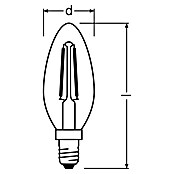 Osram Retrofit LED-Lampe Classic B (E14, Nicht Dimmbar, Kaltweiß, 250 lm, 2,5 W) | BAUHAUS