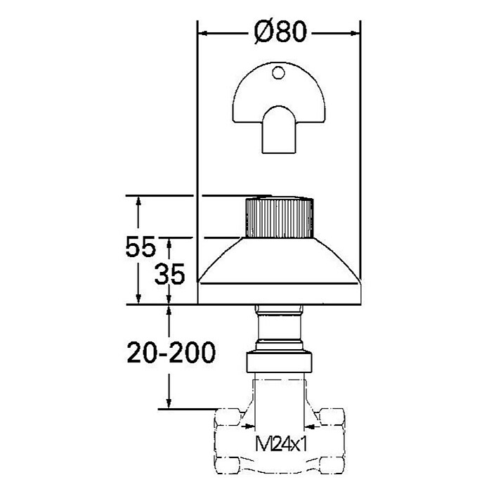 Grohe UP-Ventil Atlanta (20 mm - 200 mm) | BAUHAUS