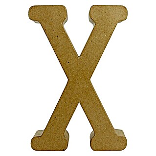 Décopatch Letra de cartón Fantasía (Motivo: X, Cartón, L x An x Al: 22 x 5 x 30 cm)