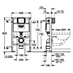 Grohe Rapid SL WC-Vorwandelement (19,5 x 50 x 82 cm, Freistehende Montage, Pulverbeschichtet)