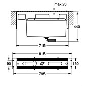 Grohe Unterputzsystem 2 (Passend für: 3/5Loch-Wannenrandarmaturen, Metall) | BAUHAUS