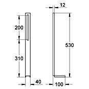 Grohe Uniset Tragestütze (Passend für: Grohe Uniset Elemente, 2 Stk.)