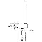 Grohe Euphoria Cube Brause-Set Stick (Anzahl Funktionen: 1 Stk., Chrom) | BAUHAUS
