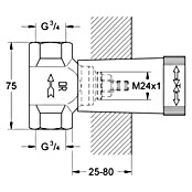 Grohe Unterputzventil-Unterteil (¾″, Messing)