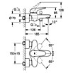 Grohe Eurostyle Solid Badewannenarmatur (Ausladung Armatur: 185 mm, Chrom, Glänzend) | BAUHAUS