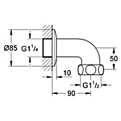 Grohe Wassergeräteanschluss (Ausladung: 90 mm) | BAUHAUS