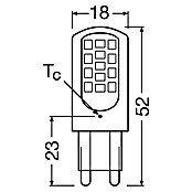 Osram Bombilla LED Pin G9 (G9, Intensidad regulable, Blanco cálido, 470 lm, 4,4 W) | BAUHAUS