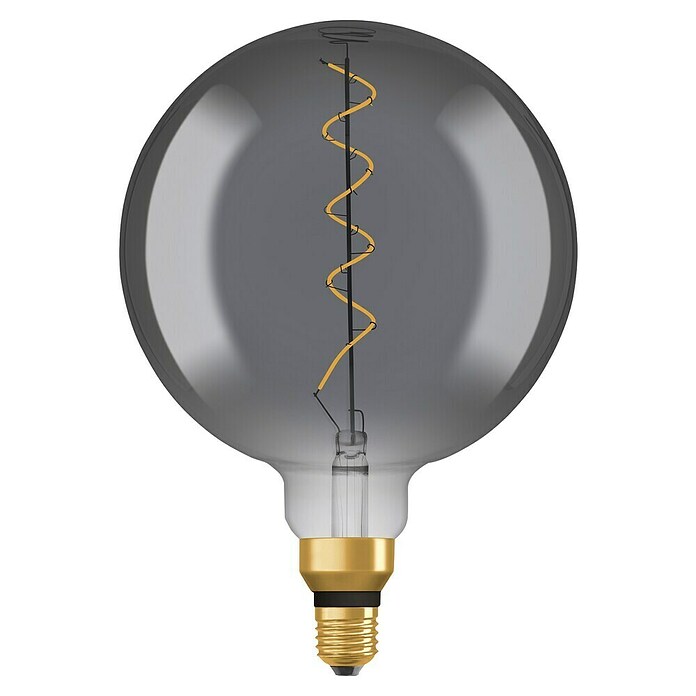 Osram Bombilla LED (E27, No regulable, Blanco cálido, 150 lm, 4 W, Color: Claro/Negro, Globo) | BAUHAUS