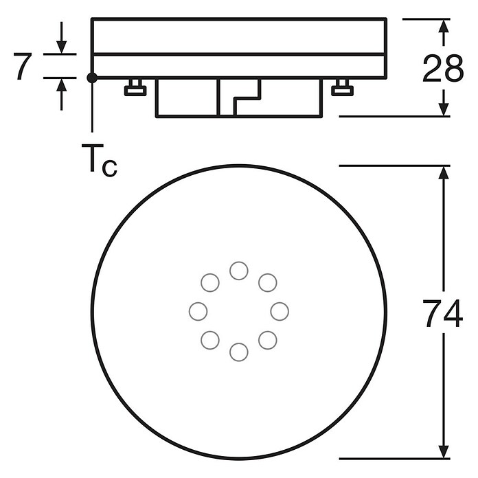 Osram Star LED-Lampe GX53 40 (GX53 , Nicht Dimmbar, Warmweiß, 470 lm, 4,9 W) | BAUHAUS