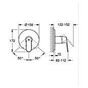 Grohe Eurosmart Cosmopolitan UP-Brausearmatur (Chrom, Glänzend) | BAUHAUS