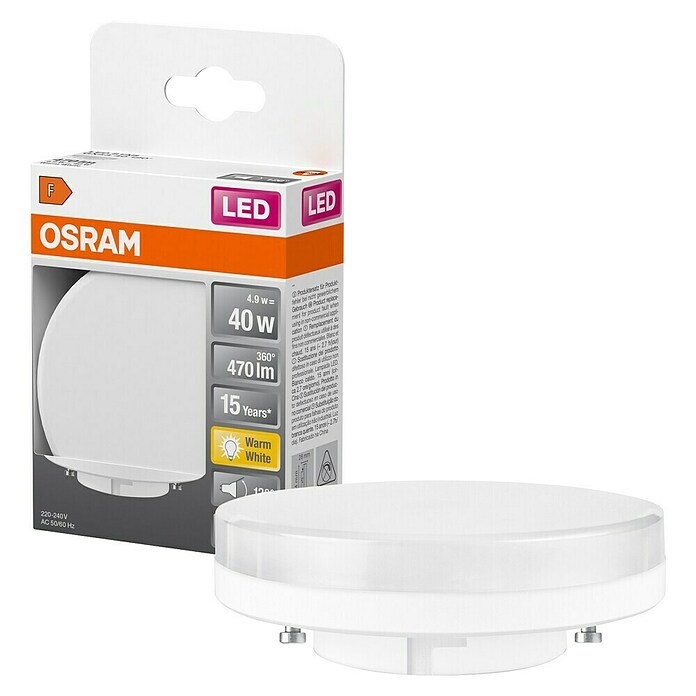 Osram Star LED-Lampe GX53 40 (GX53 , Nicht Dimmbar, Warmweiß, 470 lm, 4,9 W) | BAUHAUS