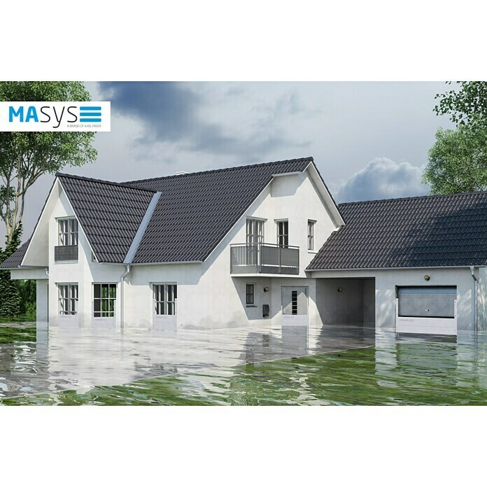 Masys Kit para inundaciones (An x Al: 1,2 x 0,6 m, Ámbito de uso: Protección contra las inundaciones, 18 piezas)