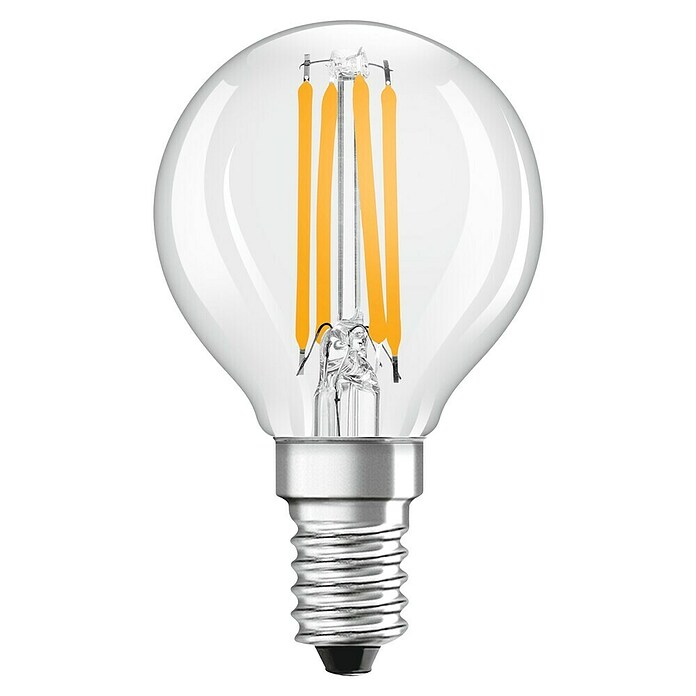Osram Retrofit LED-Lampe Tropfenform E14 klar (E14, Nicht Dimmbar, Warmweiß, 470 lm, 4 W, 5 Stk.) | BAUHAUS
