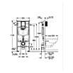Grohe Rapid SL WC-Vorwandelement (16,5 x 50 x 113 cm, Pulverbeschichtet)