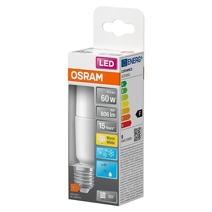 Osram Star LED-Lampe Vintage Glühlampenform E27 (E27, Nicht Dimmbar, Warmweiß, 806 lm, 8 W) | BAUHAUS