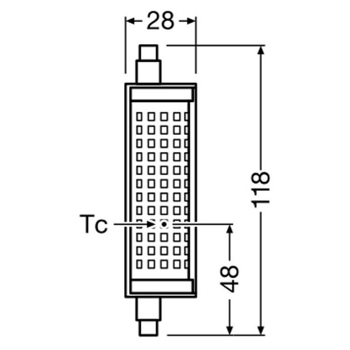 Osram Bombilla LED R7S 150 Dimmable (R7s, Intensidad regulable, Blanco cálido, 2.452 lm, 17,5 W) | BAUHAUS