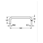 Grohe Rainshower Brausearm Rainshower (Länge: 34 cm, ½″, Rund) | BAUHAUS