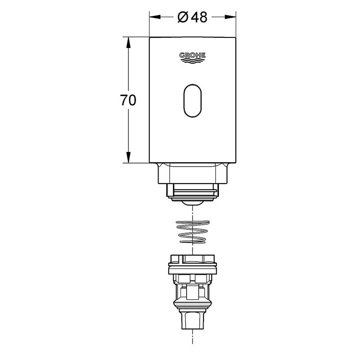 Grohe Umrüsteinheit (Passend für: Grohe Urinal-Druckspüler)
