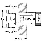 Grohe Unterputzventil-Unterteil (½″, Messing)