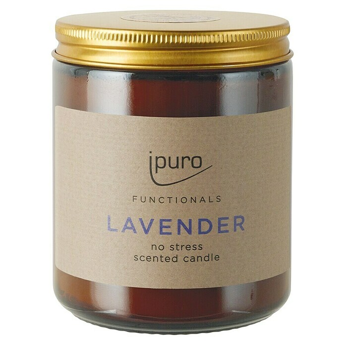 Ipuro Functionals Duftkerze functionals lavender (Lavendel, 200 g, Im Glas) | BAUHAUS