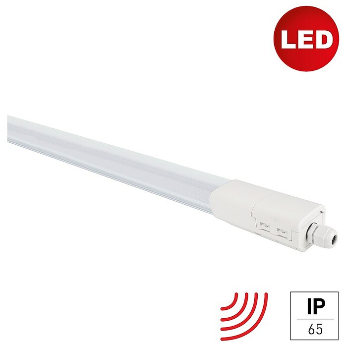 E2 elektro LED-Lichtleiste mit Sensor (L x B x H: 1 103 x 52 x 41 mm, Lichtfarbe: Neutralweiß, 36 W, 220 V - 240 V, 1 Stk.) | BAUHAUS