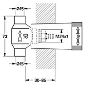 Grohe Unterputzventil-Unterteil (½″, Lötanschluss, 15 mm)