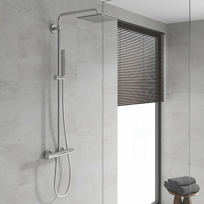 Grohe Euphoria Duschsystem XXL 230 (Mit Thermostatarmatur, Lochabstand: 101,6 cm, Anzahl Strahlarten: 1 Stk., Chrom) | BAUHAUS