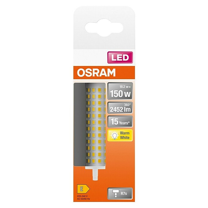 Osram Star LED-Lampe Line (R7s, Nicht Dimmbar, Warmweiß, 2 452 lm, 17,5 W) | BAUHAUS