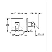Grohe Eurocube UP-Brausearmatur (Chrom, Glänzend) | BAUHAUS