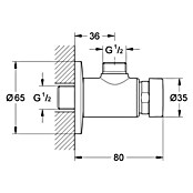 Grohe Euroeco CT Selbstschluss-Brauseventil (½″, Chrom) | BAUHAUS